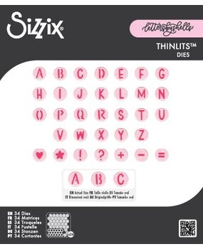 Sizzix Thinlits Die Alphabet Beads (34pcs) by Letters by Shells (667199) Sizzix Thinlits Die Alphabet Beads (34pcs) by Letters by Shells (667199)