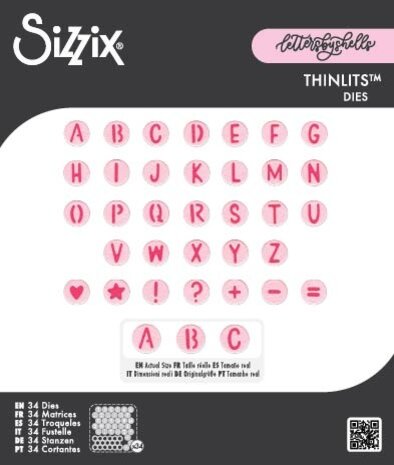 Sizzix Thinlits Die Alphabet Beads (34pcs) by Letters by Shells (667199) Sizzix Thinlits Die Alphabet Beads (34pcs) by Letters by Shells (667199)