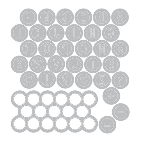 Sizzix Thinlits Die Alphabet Beads (34pcs) by Letters by Shells (667199) Sizzix Thinlits Die Alphabet Beads (34pcs) by Letters by Shells (667199)