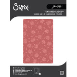 Sizzix 2D Texture Fades w/ A5 Embossing Folder Vault Holly Poinsettia by Tim Holtz (667252)