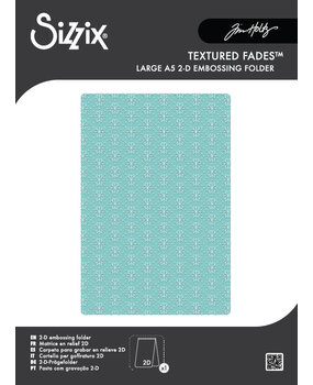 Sizzix 2D Texture Fades w/ A5 Embossing Folder Vault Snowflakes #3 by Tim Holtz (667251) Sizzix 2D Texture Fades w/ A5 Embossing Folder Vault Snowflakes #3 by Tim Holtz (667251)