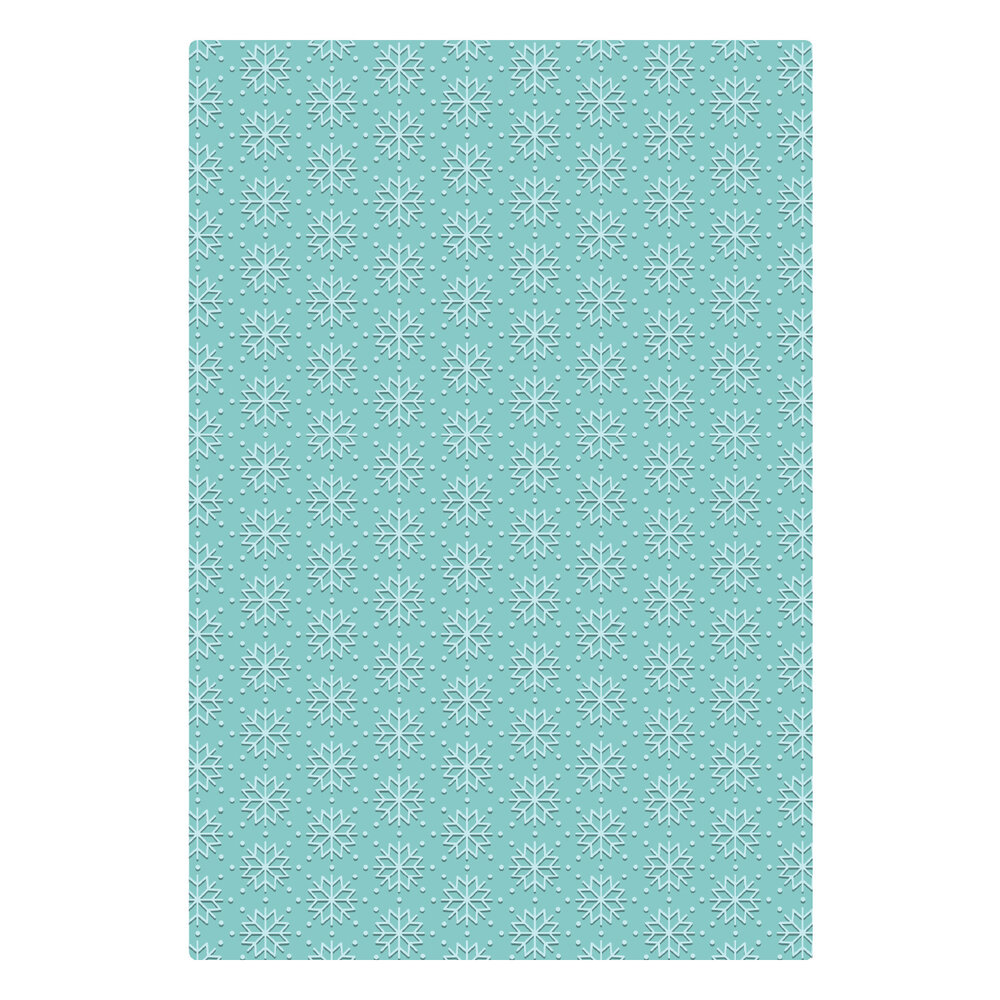 Sizzix 2D Texture Fades w/ A5 Embossing Folder Vault Snowflakes #3 by Tim Holtz (667251) Sizzix 2D Texture Fades w/ A5 Embossing Folder Vault Snowflakes #3 by Tim Holtz (667251)