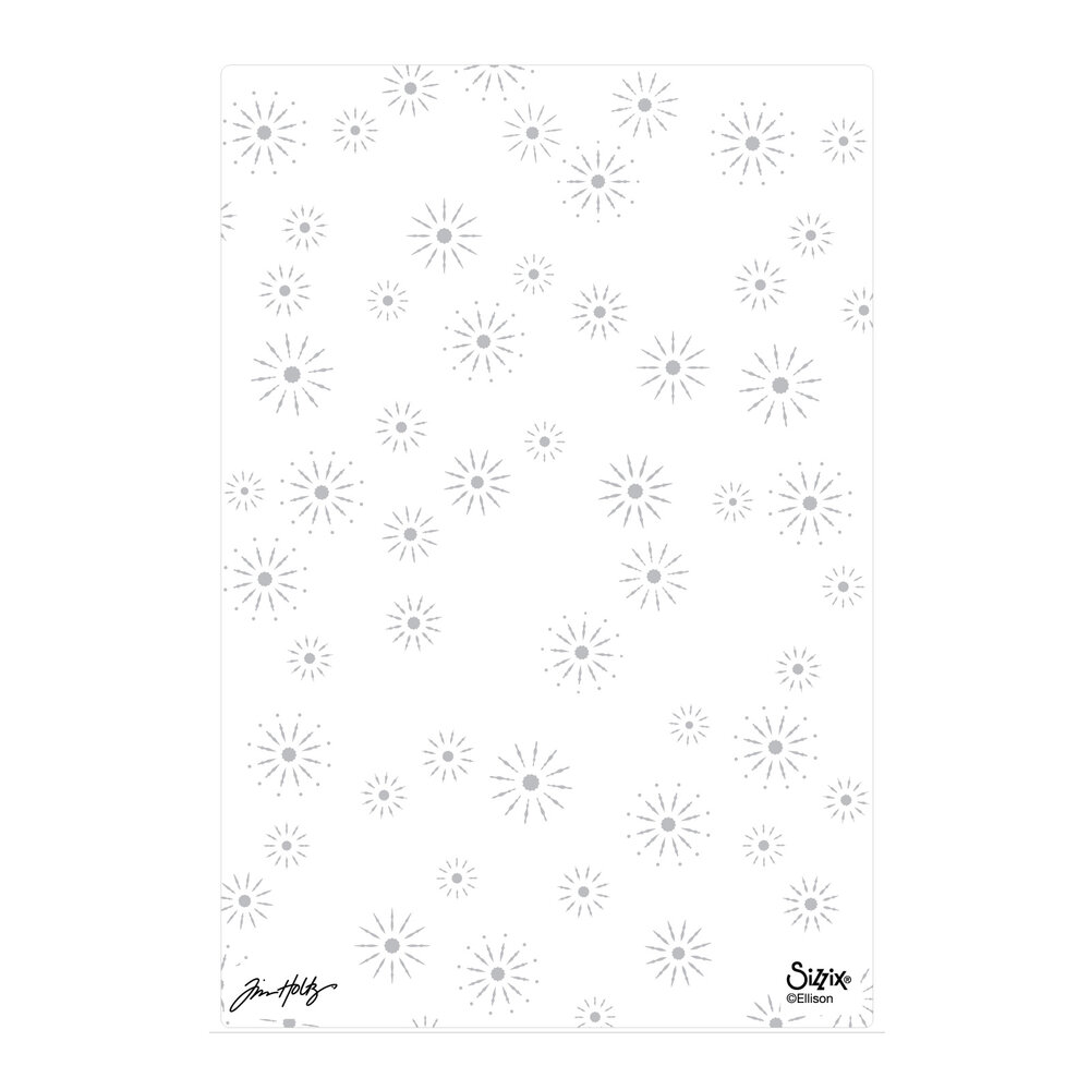 Sizzix 2D Texture Fades w/ A5 Embossing Folder Vault Sparkle Stars by Tim Holtz (667250) Sizzix 2D Texture Fades w/ A5 Embossing Folder Vault Sparkle Stars by Tim Holtz (667250)