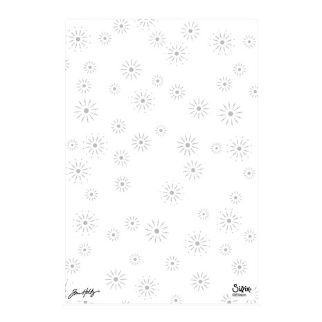 Sizzix 2D Texture Fades w/ A5 Embossing Folder Vault Sparkle Stars by Tim Holtz (667250) Sizzix 2D Texture Fades w/ A5 Embossing Folder Vault Sparkle Stars by Tim Holtz (667250)