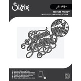 Sizzix Multilevel Texture Fades w/ A6 Embossing Folder Vault Seasons Greetings by Tim Holtz (667249)