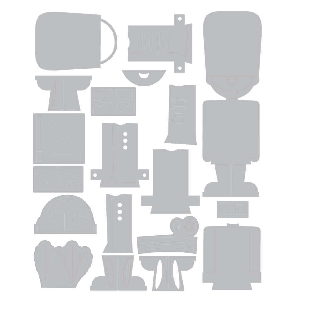 Sizzix Thinlits Die Harvey Colorize (19pcs) by Tim Holtz (666066) Sizzix Thinlits Die Harvey Colorize (19pcs) by Tim Holtz (666066)