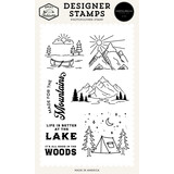 Carta Bella Great Outdoors Designer Stamp Set Made For The Mountains (CBOUT542044)