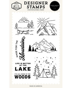 Carta Bella Great Outdoors Designer Stamp Set Made For The Mountains (CBOUT542044)