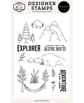 Carta Bella Great Outdoors Designer Stamp Set Explorer (CBOUT542043)