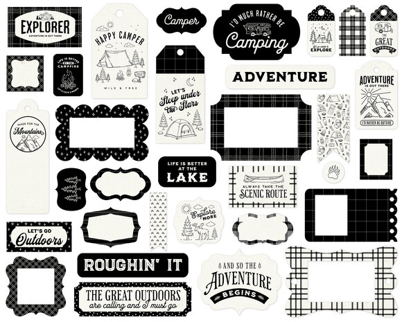 Carta Bella Great Outdoors Frames & Tags (CBOUT542025)