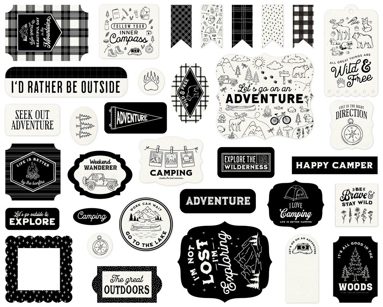Carta Bella Great Outdoors Ephemera (CBOUT542024)