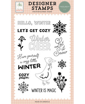 Carta Bella Silly Goose Winter Designer Stamp Set Winter Cheer (CBSGW540044)