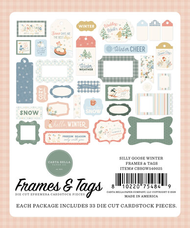 Carta Bella Silly Goose Winter Frames & Tags (CBSGW540025)