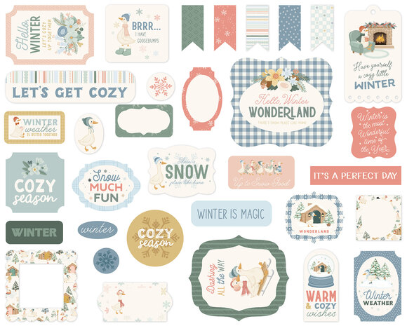 Carta Bella Silly Goose Winter Ephemera (CBSGW540024)