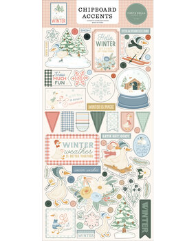 Carta Bella Silly Goose Winter 6x13 Inch Chipboard Accents (CBSGW540021)