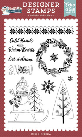 Echo Park Wonderful Winter Days Designer Stamp Set Fair Isle Border (WWD539044) Echo Park Wonderful Winter Days Designer Stamp Set Fair Isle Border (WWD539044)