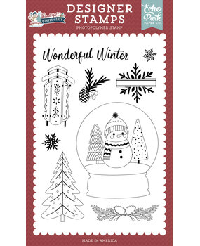 Echo Park Wonderful Winter Days Designer Stamp Set Wonderful Winter (WWD539043)