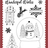 Echo Park Wonderful Winter Days Designer Stamp Set Wonderful Winter (WWD539043)