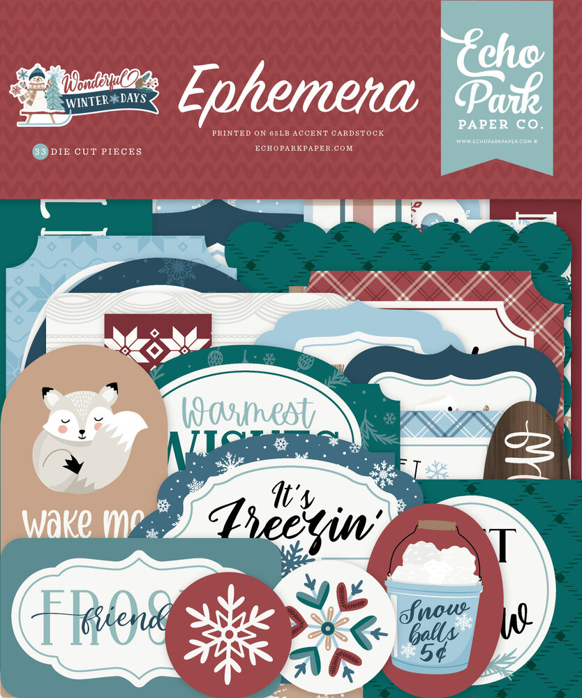 Echo Park Wonderful Winter Days Ephemera (WWD539024) Echo Park Wonderful Winter Days Ephemera (WWD539024)