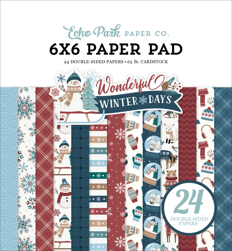 Echo Park Wonderful Winter Days 6x6 Inch Paper Pad (WWD539023) Echo Park Wonderful Winter Days 6x6 Inch Paper Pad (WWD539023)