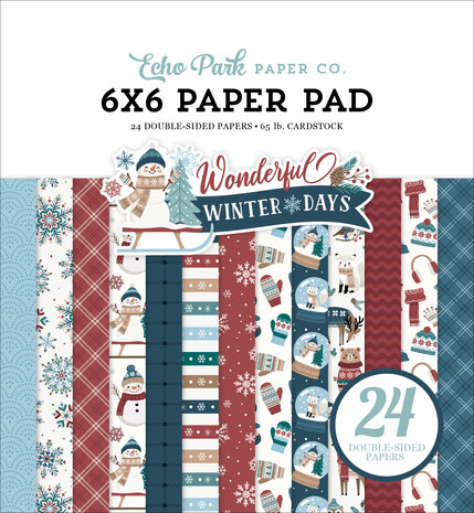 Echo Park Wonderful Winter Days 6x6 Inch Paper Pad (WWD539023) Echo Park Wonderful Winter Days 6x6 Inch Paper Pad (WWD539023)