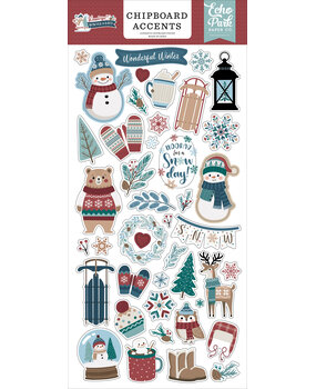 Echo Park Wonderful Winter Days 6x13 Inch Chipboard Accents (WWD539021)