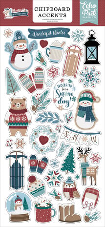 Echo Park Wonderful Winter Days 6x13 Inch Chipboard Accents (WWD539021)