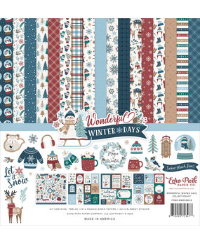 Echo Park Wonderful Winter Days 12x12 Inch Collection Kit (WWD539016)