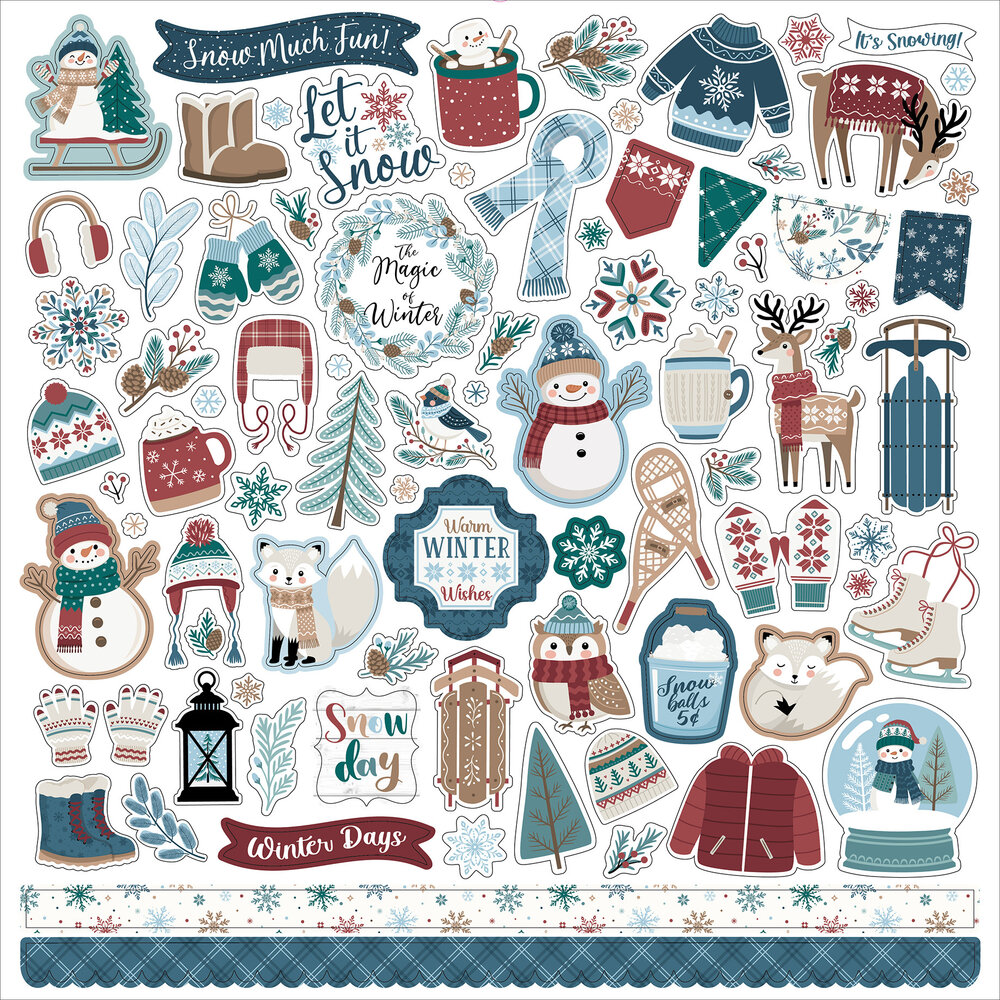Echo Park Wonderful Winter Days Element Sticker (WWD539014)