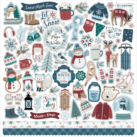 Echo Park Wonderful Winter Days Element Sticker (WWD539014)