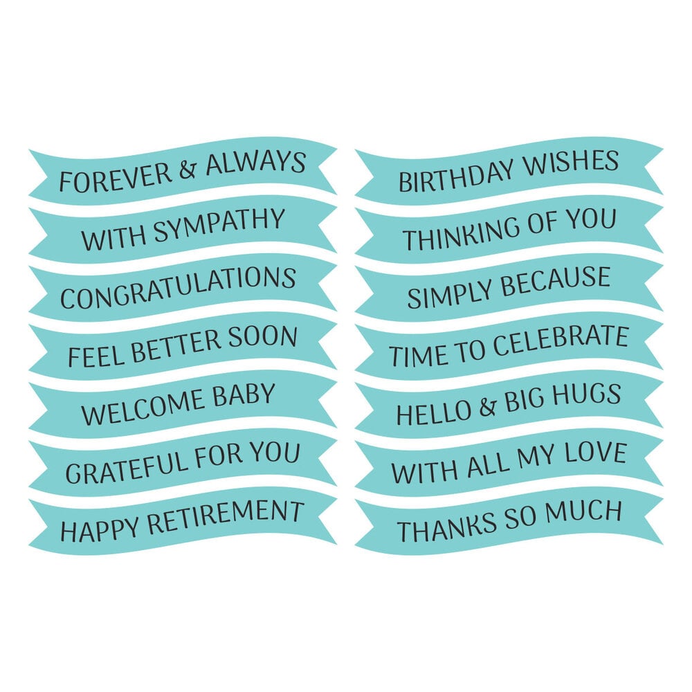 Spellbinders Create Your Way Everyday Press + Foil Plate & Die Set Signature Sentiments (BP-374)