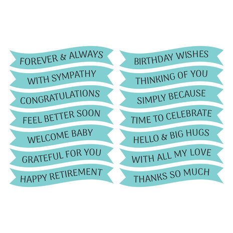 Spellbinders Create Your Way Everyday Press + Foil Plate & Die Set Signature Sentiments (BP-374)