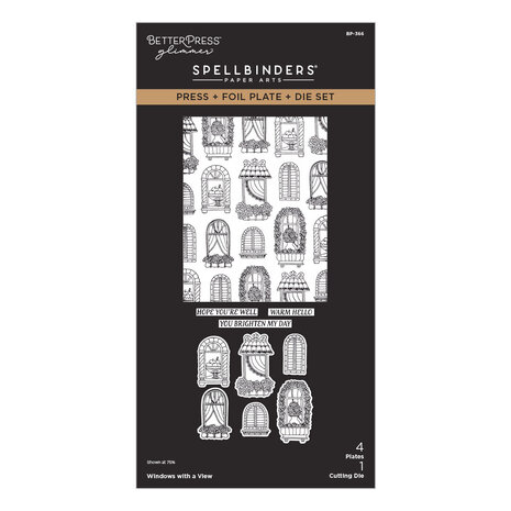 Spellbinders Create Your Way Everyday Press + Foil Plate & Die Set Windows with a View (BP-366) Spellbinders Create Your Way Everyday Press + Foil Plate & Die Set Windows with a View (BP-366)