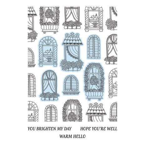 Spellbinders Create Your Way Everyday Press + Foil Plate & Die Set Windows with a View (BP-366) Spellbinders Create Your Way Everyday Press + Foil Plate & Die Set Windows with a View (BP-366)