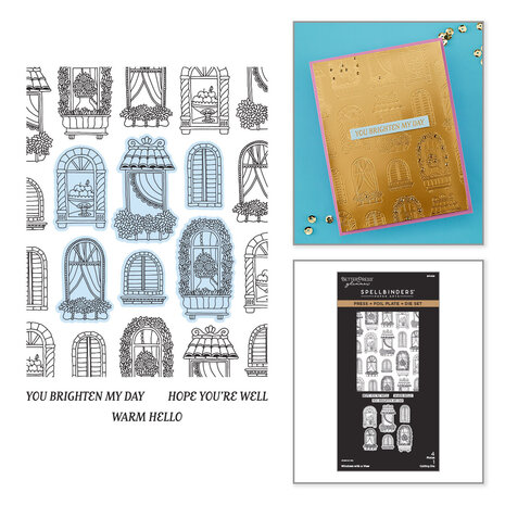 Spellbinders Create Your Way Everyday Press + Foil Plate & Die Set Windows with a View (BP-366) Spellbinders Create Your Way Everyday Press + Foil Plate & Die Set Windows with a View (BP-366)