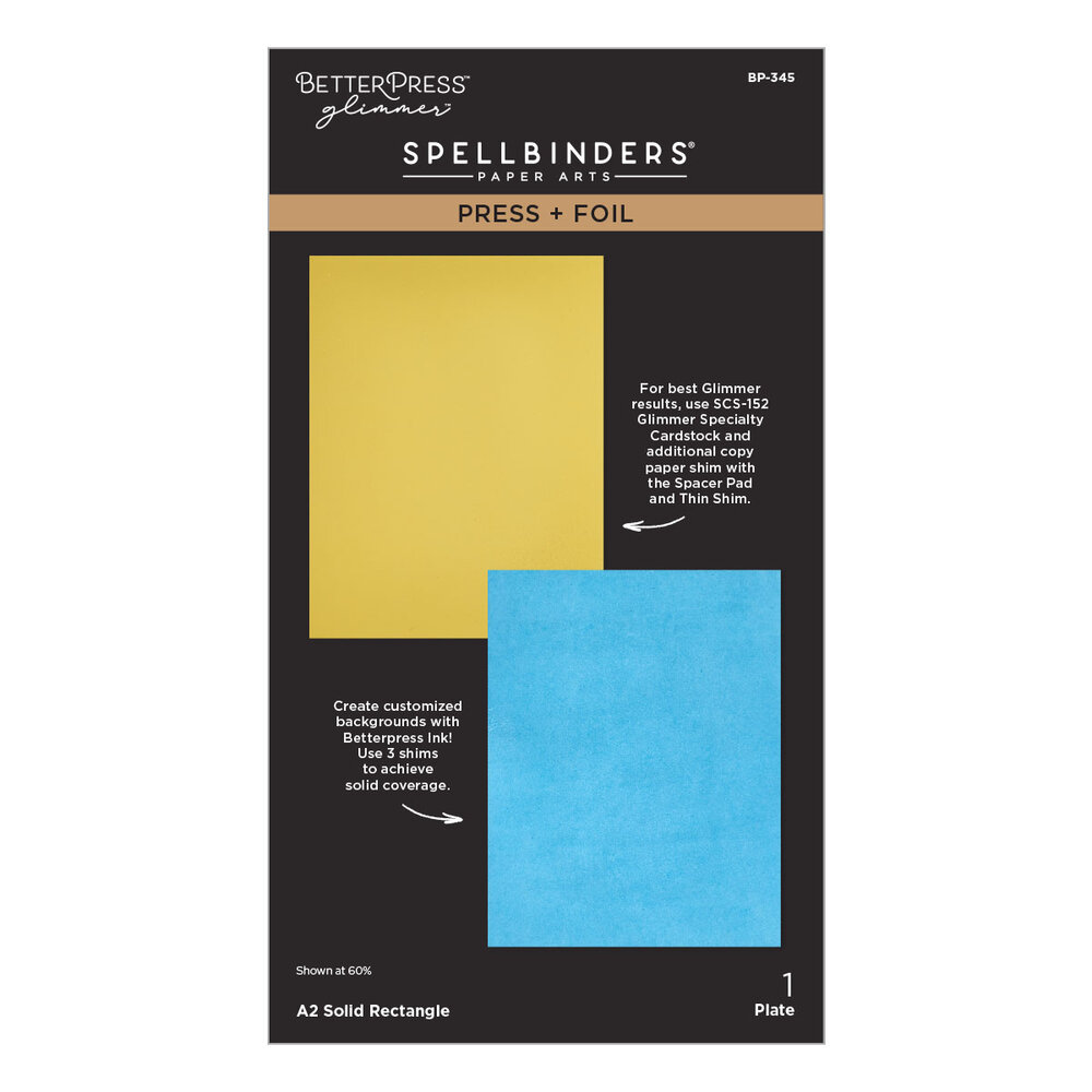Spellbinders Create Your Way Everyday Press + Foil Plate A2 Solid Rectangle (BP-345) Spellbinders Create Your Way Everyday Press + Foil Plate A2 Solid Rectangle (BP-345)