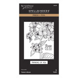 Spellbinders Create Your Way Everyday Press + Foil Plates Thanks in Bloom (BP-351)