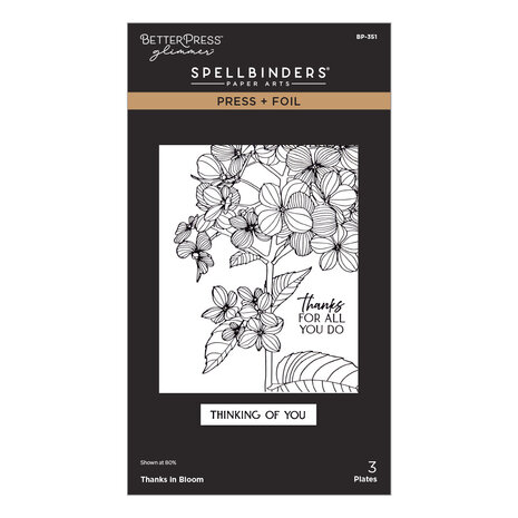 Spellbinders Create Your Way Everyday Press + Foil Plates Thanks in Bloom (BP-351) Spellbinders Create Your Way Everyday Press + Foil Plates Thanks in Bloom (BP-351)