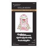 Spellbinders Create Your Way Holiday Registration Press + Foil Plate & Die Set Festive Evergreens (BPR-050)
