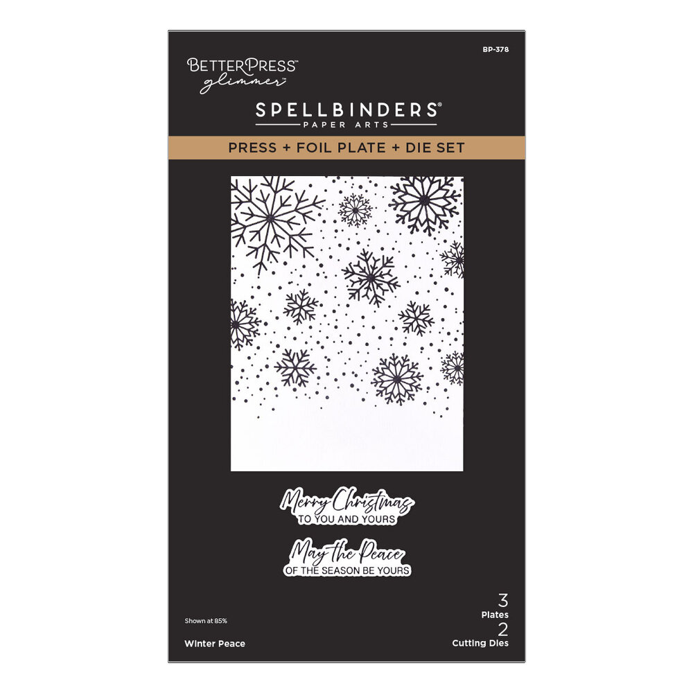 Spellbinders Create Your Way Holiday Press + Foil Plate & Die Set Winter Peace (BP-378) Spellbinders Create Your Way Holiday Press + Foil Plate & Die Set Winter Peace (BP-378)
