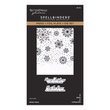 Spellbinders Create Your Way Holiday Press + Foil Plate & Die Set Winter Peace (BP-378)