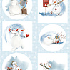 Marianne Design Decoupage Sheet A4 Happy Snowmen (VK9658)