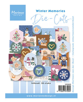 Marianne Design Die Cuts Winter Memories by Marleen (36pcs) (VK9656)