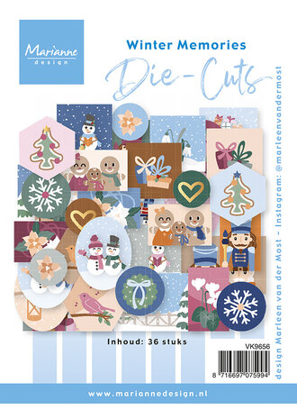 Marianne Design Die Cuts Winter Memories by Marleen (36pcs) (VK9656)