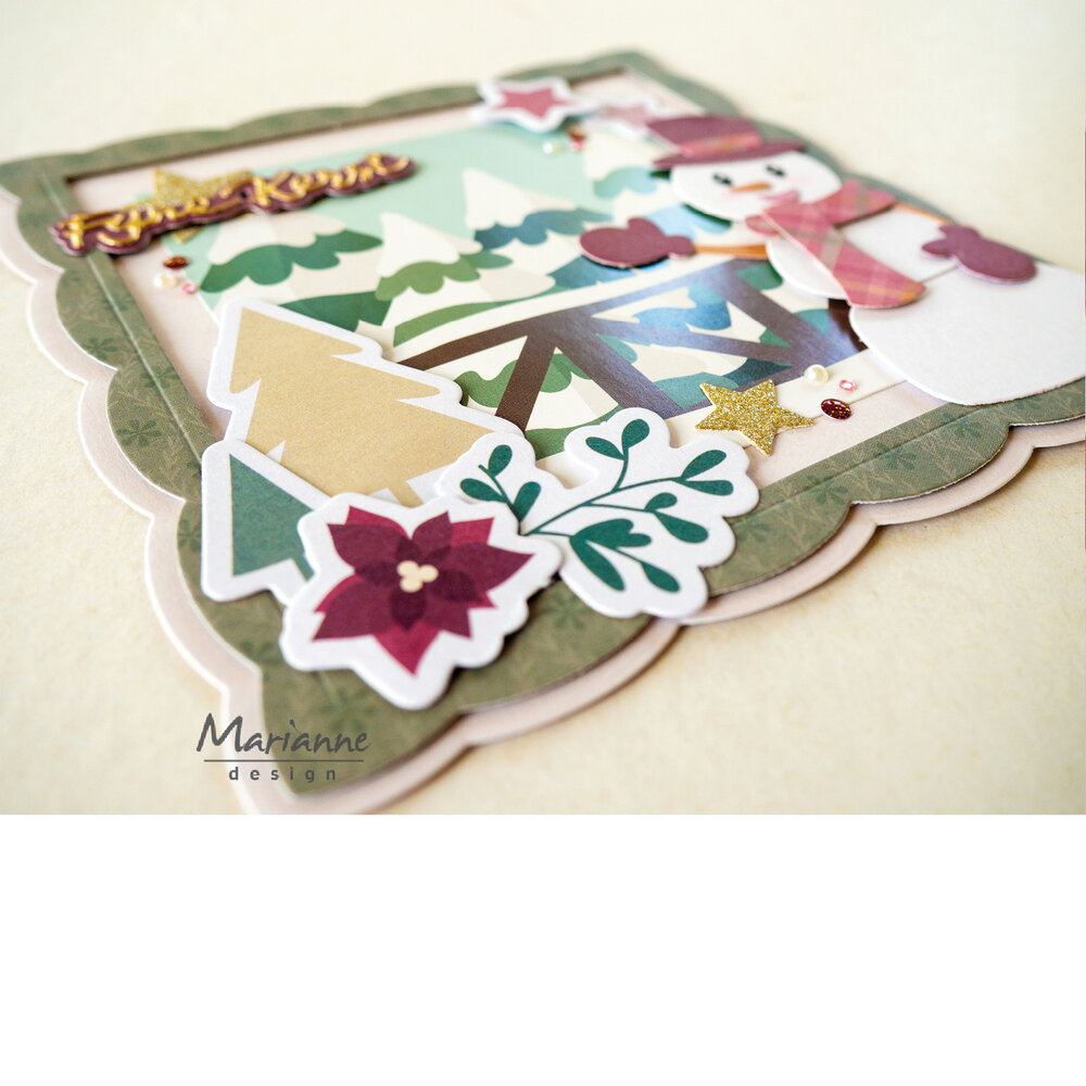 Marianne Design Die Cuts Christmas Elements by Marleen (63pcs) (VK9657)