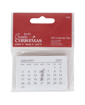Papermania Create Christmas 2027 Calendar Tabs (10pcs) (PMA 172327)