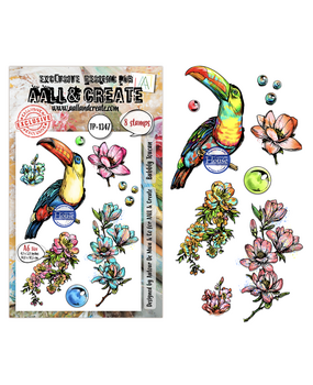 Aall and Create Hearted Nature A6 Stamp Sets Bubbly Toucan by Autour De Mwa & Co (AALL-TP-1347) Aall and Create Hearted Nature A6 Stamp Sets Bubbly Toucan by Autour De Mwa & Co (AALL-TP-1347)