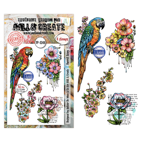Aall and Create Hearted Nature A6 Stamp Sets Parrot Song by Autour De Mwa & Co (AALL-TP-1348) Aall and Create Hearted Nature A6 Stamp Sets Parrot Song by Autour De Mwa & Co (AALL-TP-1348)