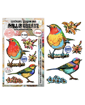 Aall and Create Hearted Nature A6 Stamp Sets Robin Sprout by Autour De Mwa & Co (AALL-TP-1349) Aall and Create Hearted Nature A6 Stamp Sets Robin Sprout by Autour De Mwa & Co (AALL-TP-1349)