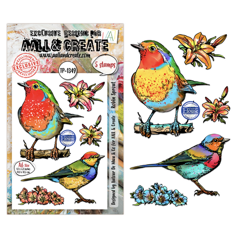 Aall and Create Hearted Nature A6 Stamp Sets Robin Sprout by Autour De Mwa & Co (AALL-TP-1349) Aall and Create Hearted Nature A6 Stamp Sets Robin Sprout by Autour De Mwa & Co (AALL-TP-1349)